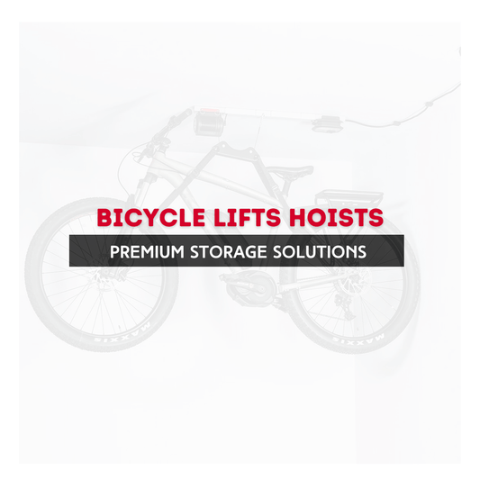 Bicycle lifts and hoists for optimal bike storage solutions in modern homes.