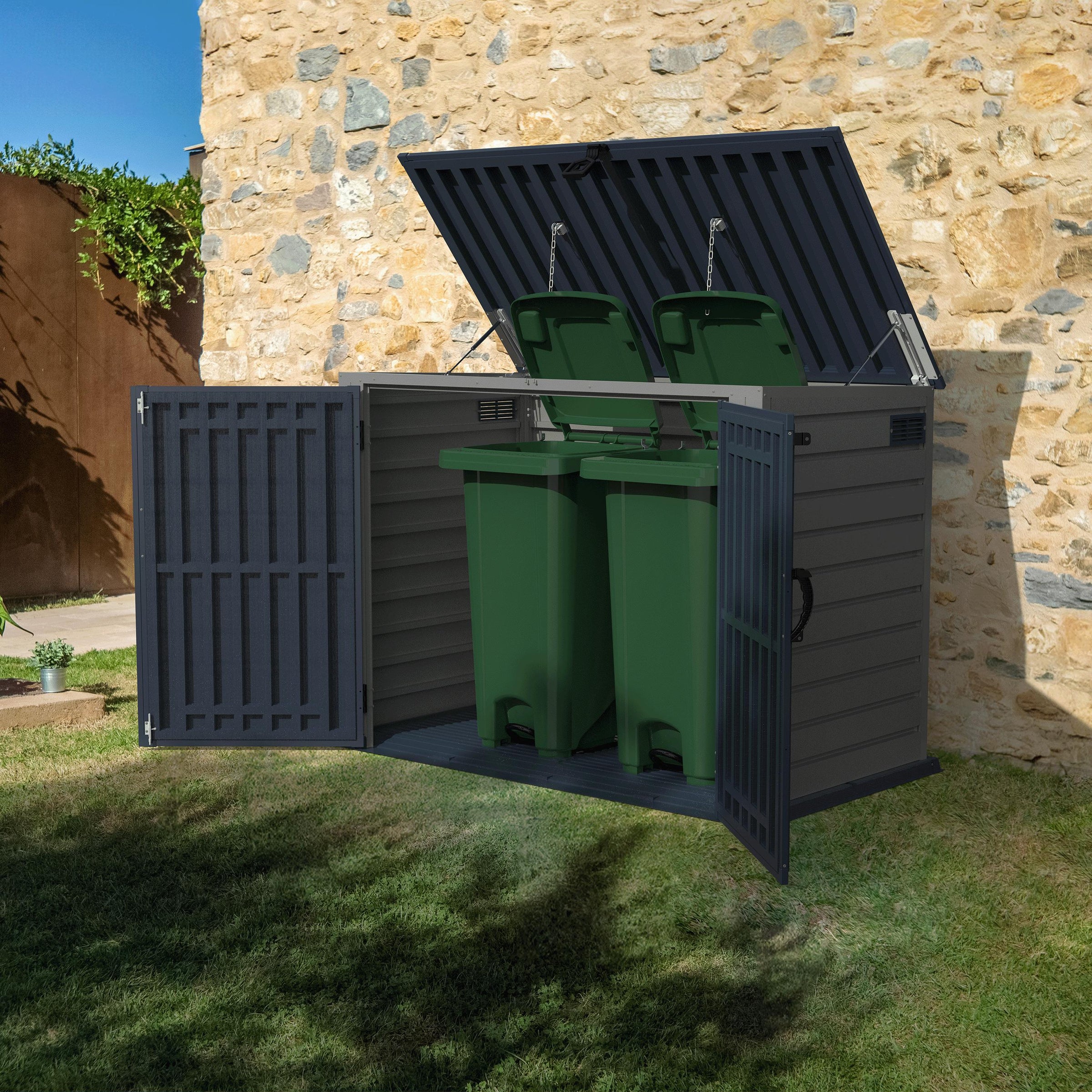 Duramax Garbage Can Shed 2100L MultiStore 90225