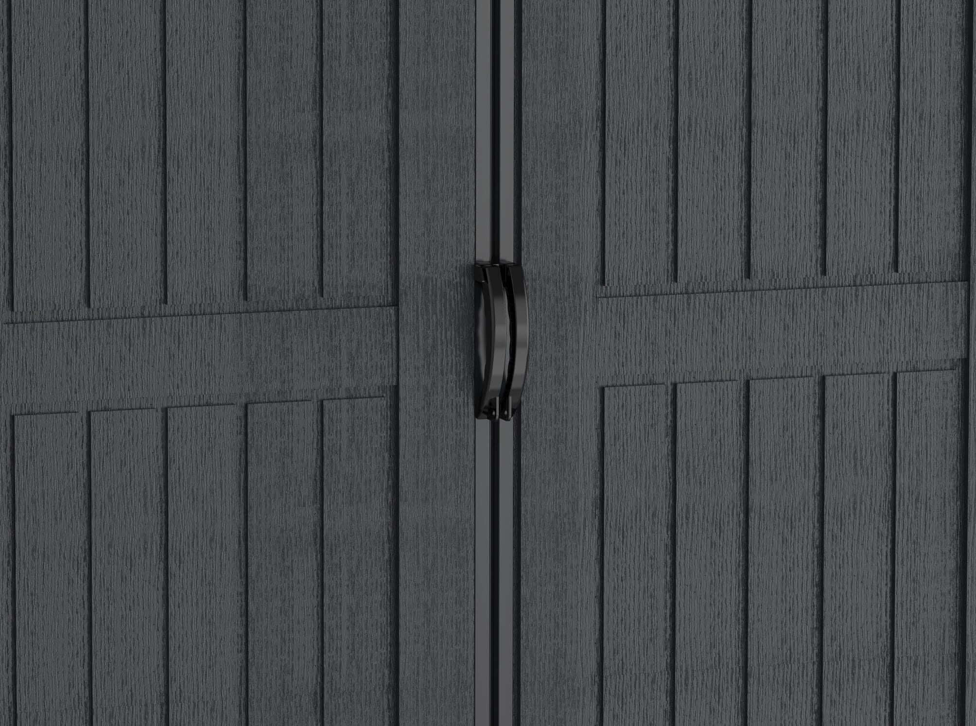 Duramax 10.5x8 Apex Pro Vinyl Shed w/ Foundation 40116