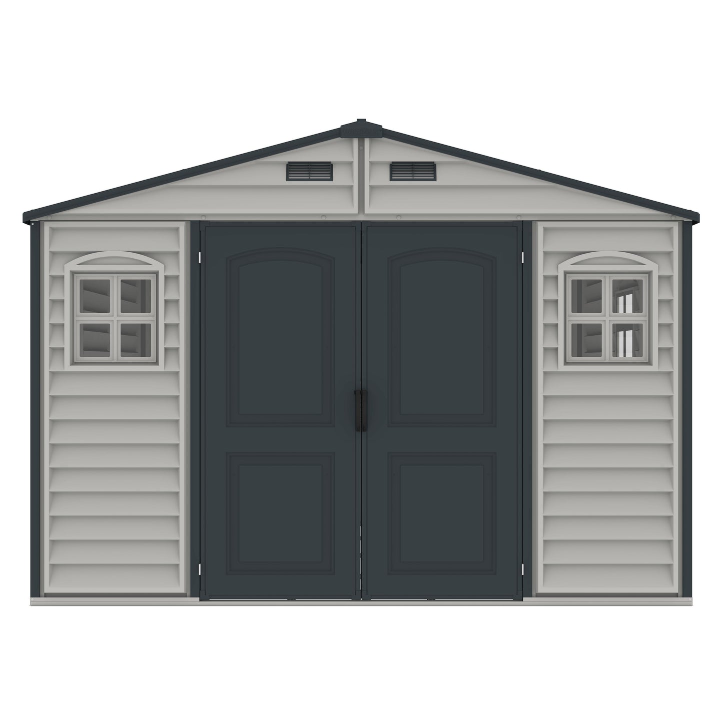 Duramax 10.5x8 Woodside PLUS Vinyl Shed w/ Foundation 30227