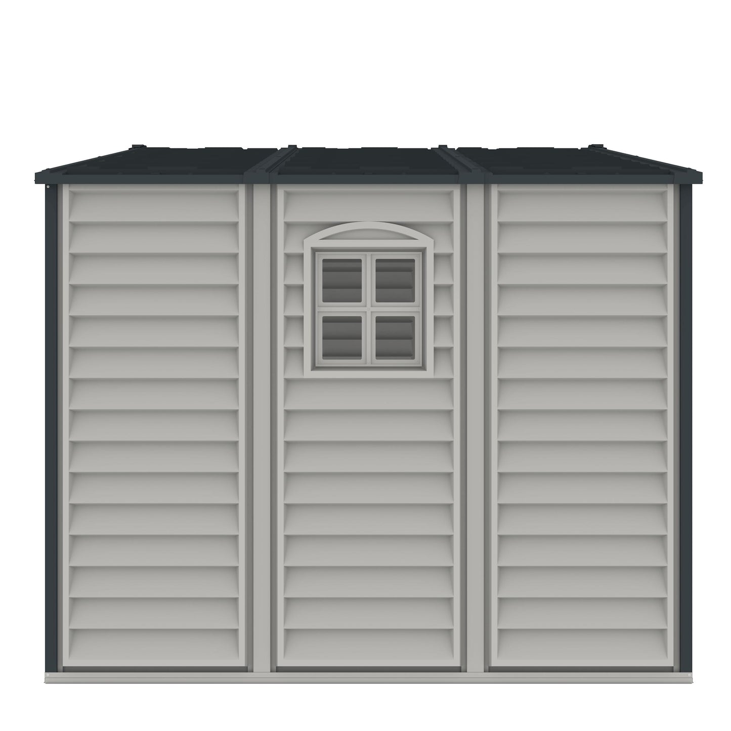Duramax 10.5x8 Woodside PLUS Vinyl Shed w/ Foundation 30227
