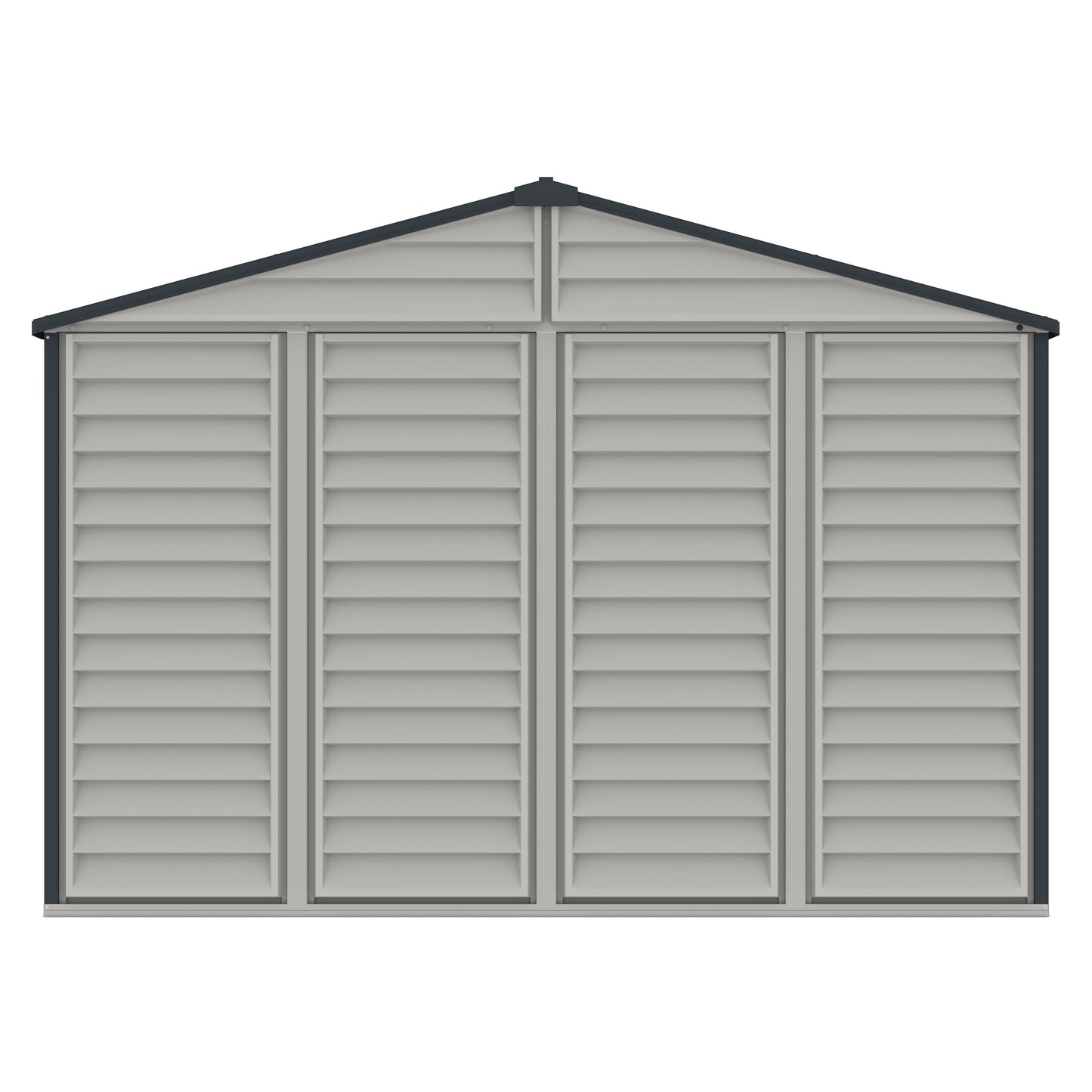 Duramax 10.5x8 Woodside PLUS Vinyl Shed w/ Foundation 30227