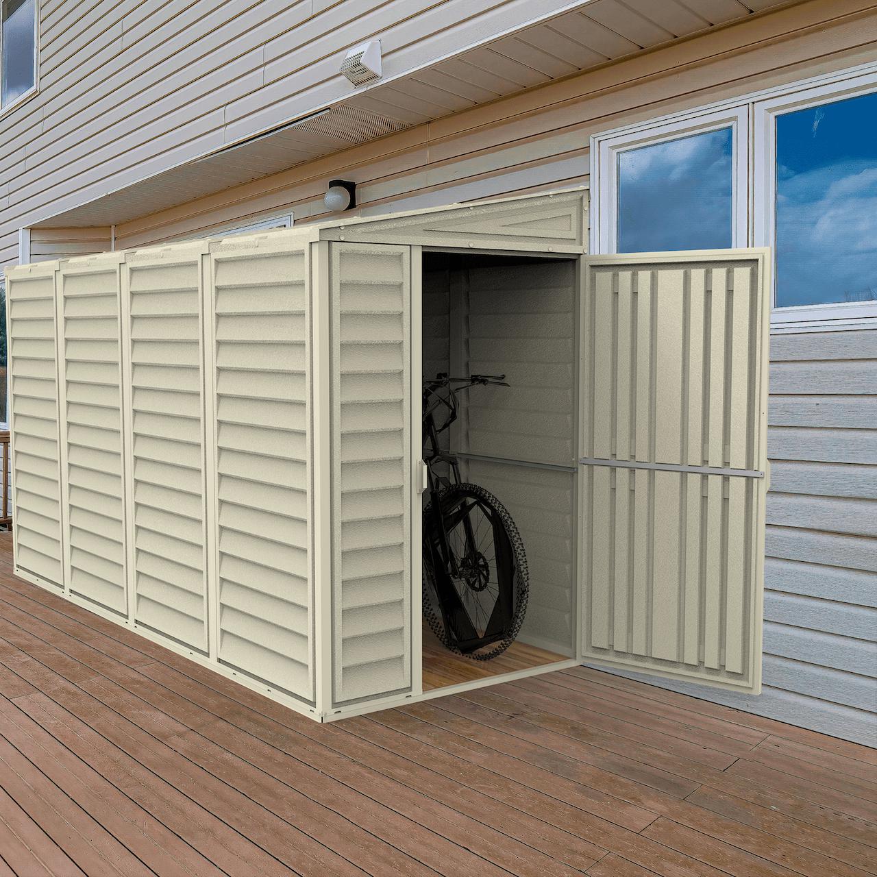 Duramax 4x10 SideMate Vinyl Shed w/ Foundation 06725