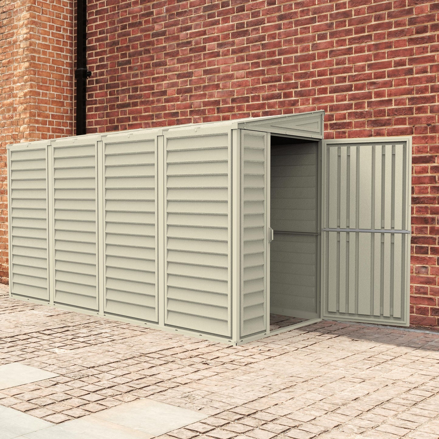 Duramax 4x10 SideMate Vinyl Shed w/ Foundation 06725