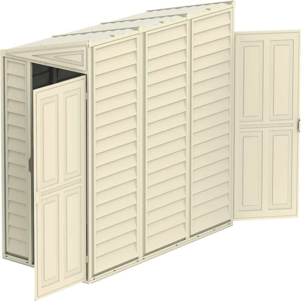 Duramax 4x8 SideMate Vinyl Shed w/ Foundation 06625