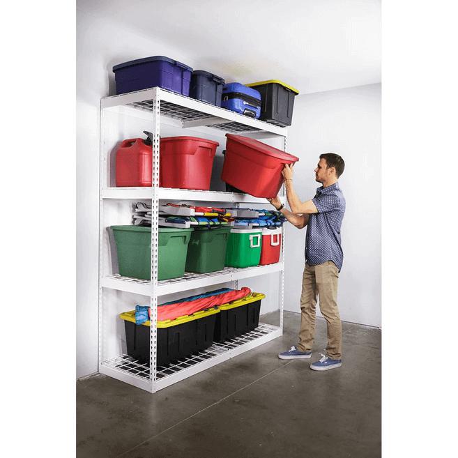 SafeRacks 24" x 72" x 84" Heavy-Duty Garage Shelving