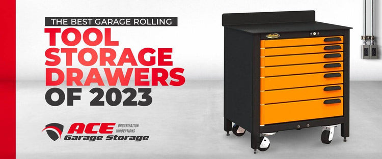 Best garage rolling tool storage drawers of 2023 featuring a durable orange and black tool chest.