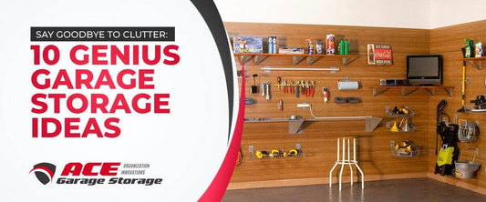 Creative garage storage solutions with organized tools and accessories for clutter-free space.