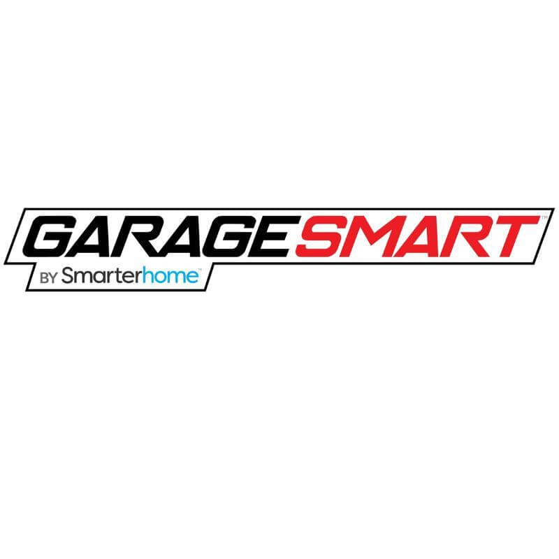Garage Smart logo by Smarterhome showcasing innovative garage solutions. 