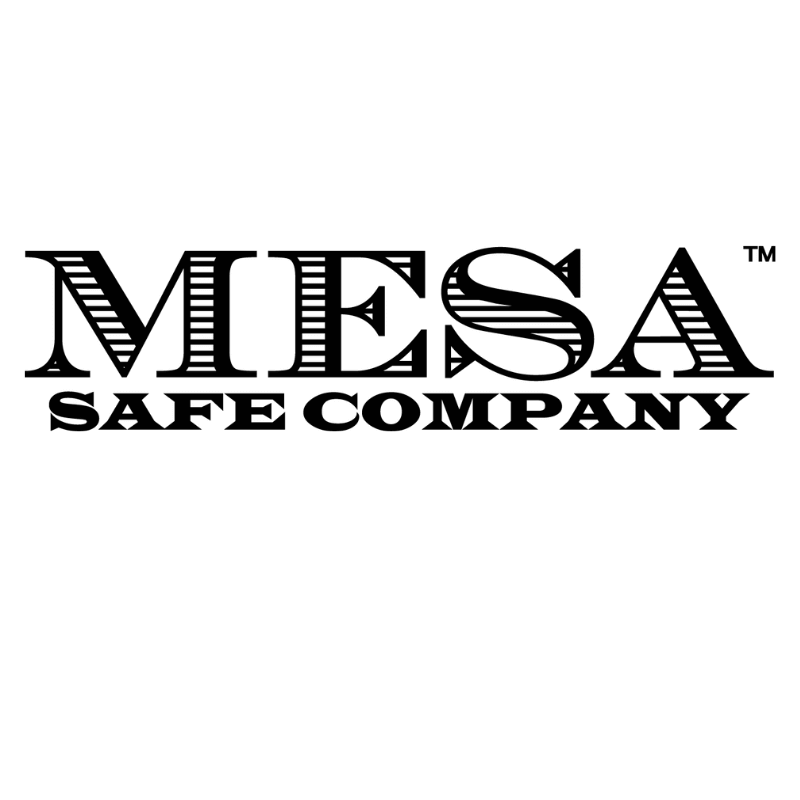 Logo of Mesa Safe Company featuring bold lettering and distinctive design. 