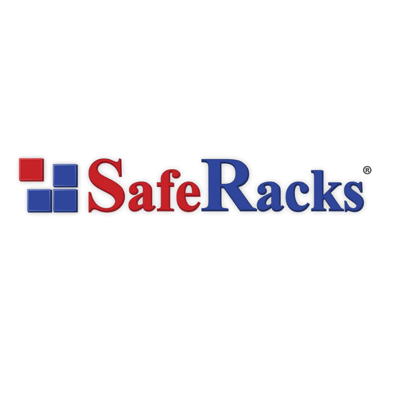 SafeRacks logo showcasing innovative storage solutions and garage organization. 