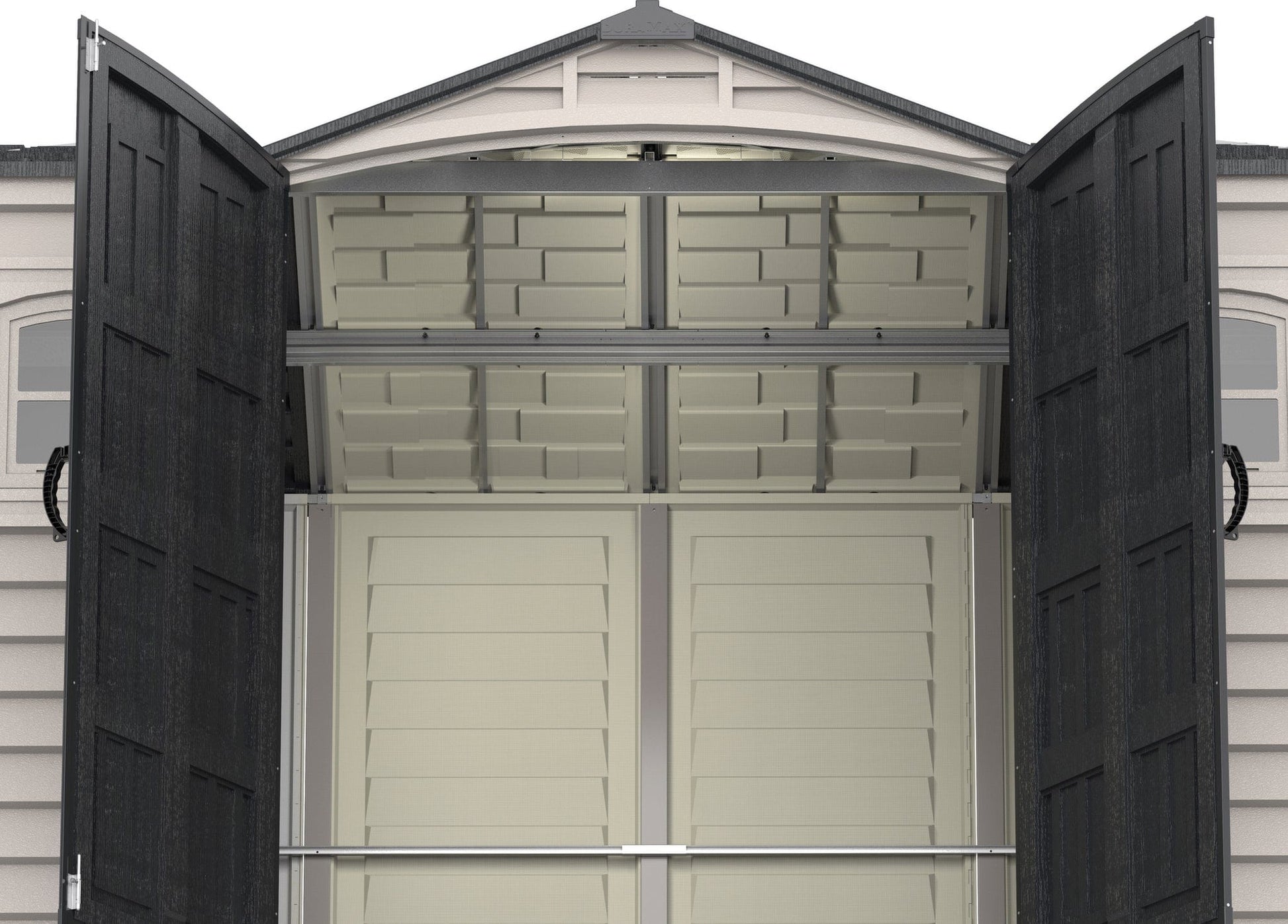 DuraMax Vinyl Shed 10.5 x 8 Apex Pro with Foundation Kit