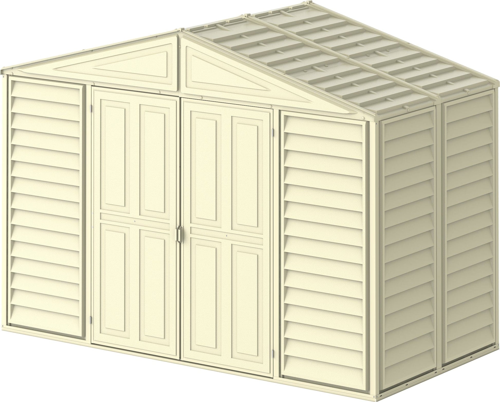 DuraMax Vinyl Shed 10x5 WoodBridge with Foundation Kit