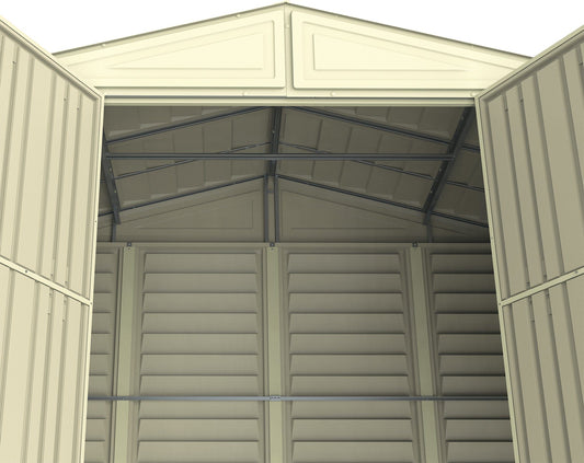 DuraMax Vinyl Shed 10x5 WoodBridge with Foundation Kit