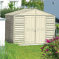 DuraMax Vinyl Shed 10x5 WoodBridge with Foundation Kit