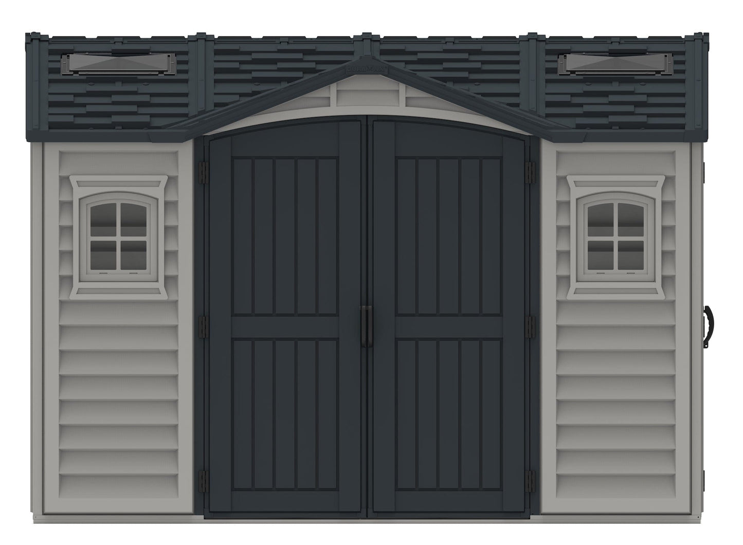 DuraMax Vinyl Shed 10.5 x 8 Apex Pro with Foundation Kit