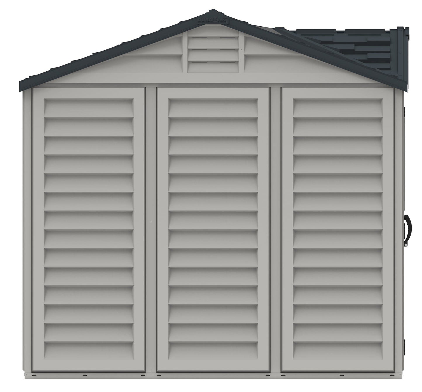 DuraMax Vinyl Shed 10.5 x 8 Apex Pro with Foundation Kit