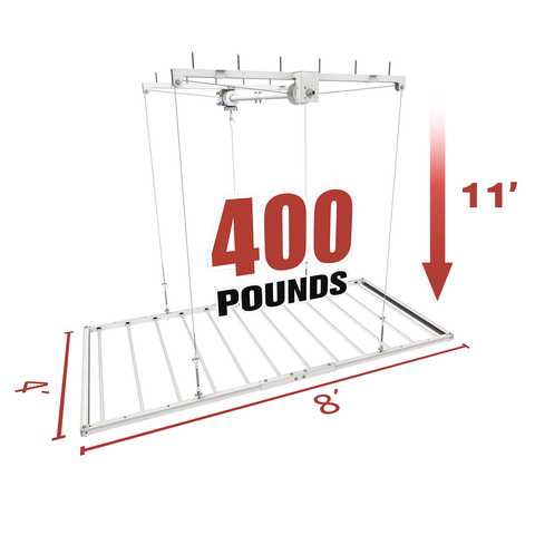 Ceiling Sam Retractable 4'x8' Garage Ceiling Storage Lift