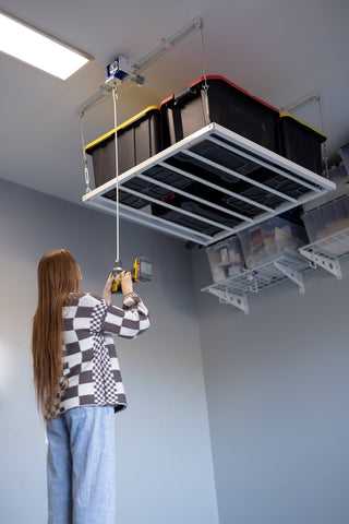 Ceiling Sam Retractable 4x4 Garage Ceiling Storage Lift