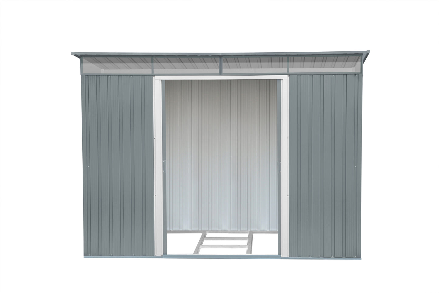Duramax 8x6 Metal Shed Pent Roof with Skylight