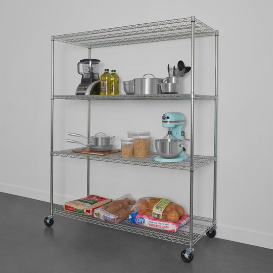 SafeRacks 24" x 60" x 72" 4-Tier Wire Rack