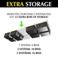 Ceiling SAM Bin-Slide Ceiling Storage Rack - Fixed