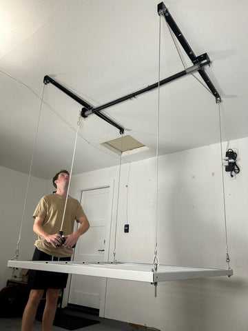 Ceiling Sam Retractable 4x4 Garage Ceiling Storage Lift