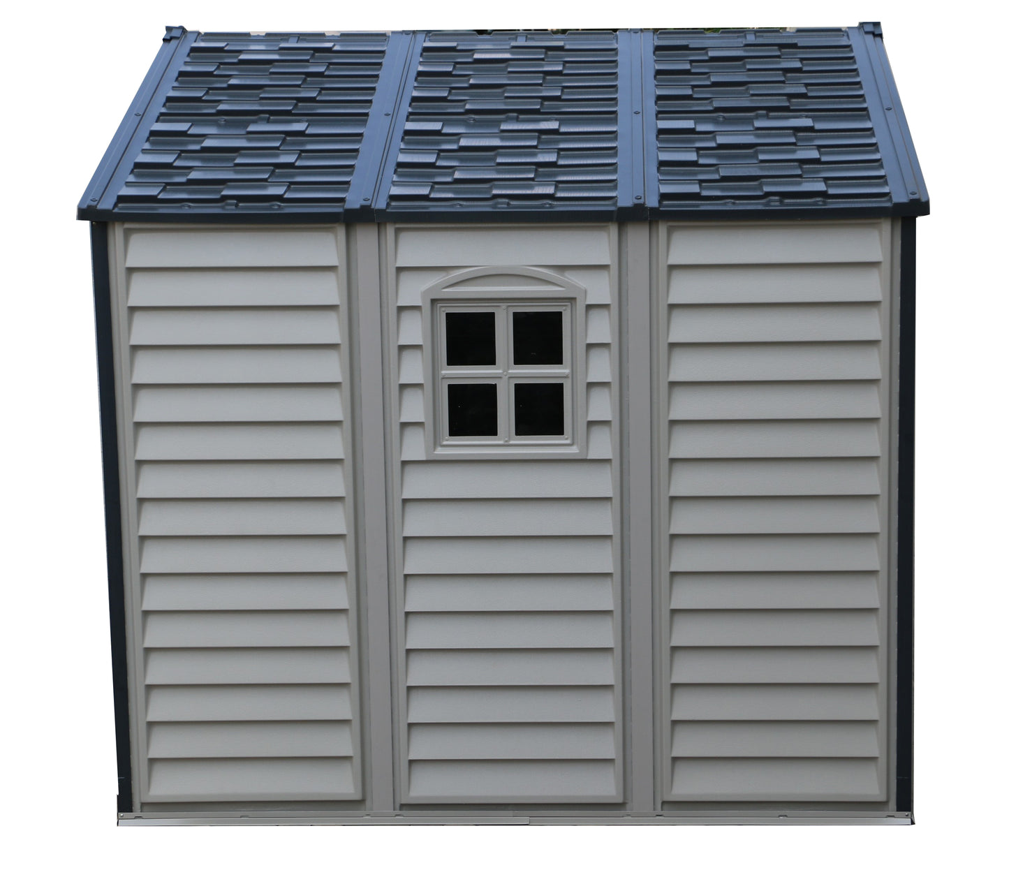 DuraMax Vinyl Shed Woodside Plus 10.5 x 8 with Foundation Kit