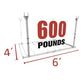 Ceiling Sam 600 lbs 4x6 Garage Ceiling Storage