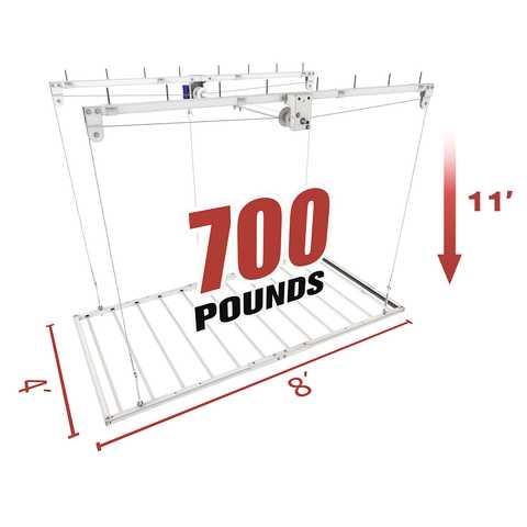 Ceiling Sam Retractable 4'x8' Garage Ceiling Storage Lift