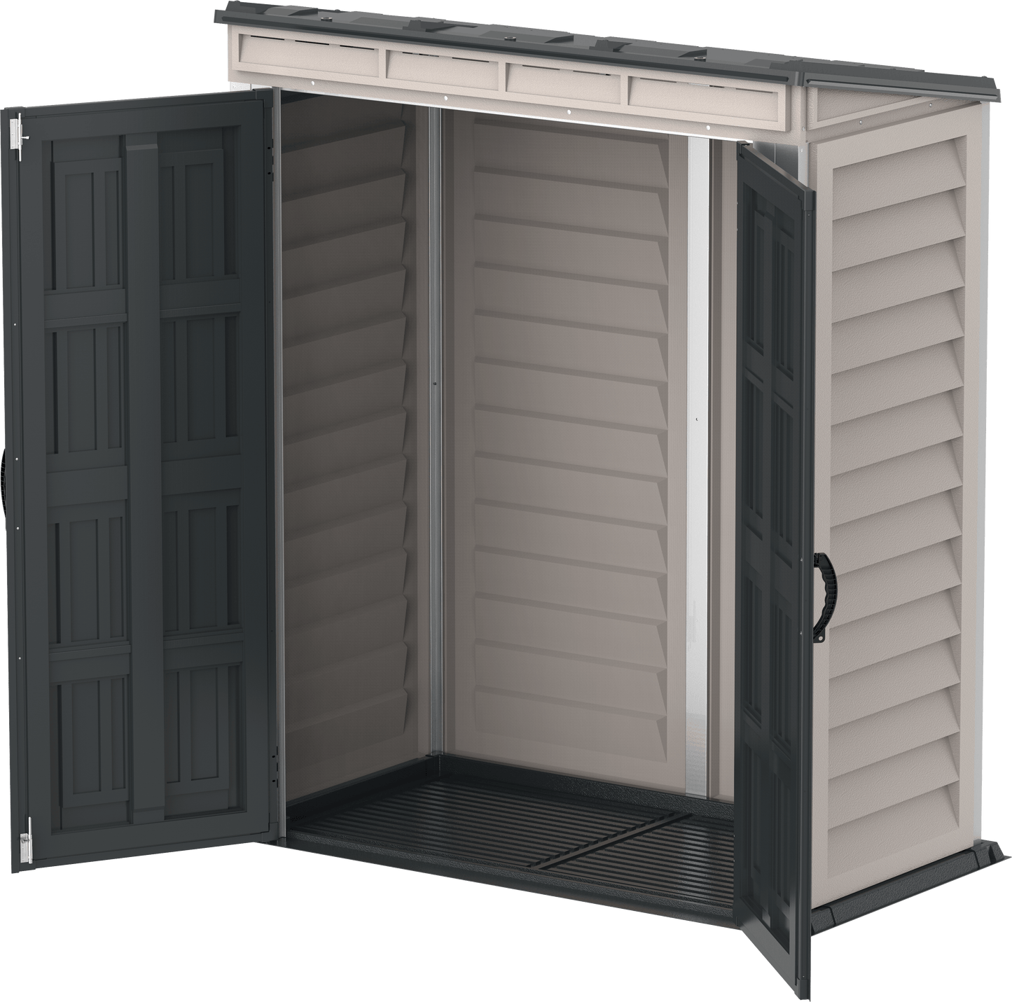 DuraMax Vinyl Shed 5x3 YardMate Pent Roof with Foundation Kit