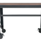 DuraMax 52 In x 24 In Rolling Industrial Worktable Desk with solid wood top