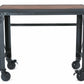 DuraMax 46 In x 24 In Rolling Industrial Worktable Desk with solid wood top