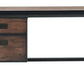 DuraMax 62 In Jackson Industrial Metal & Wood desk with drawers