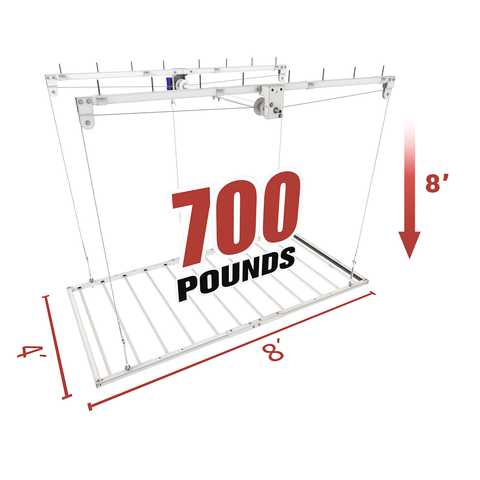 Ceiling Sam Retractable 4'x8' Garage Ceiling Storage Lift