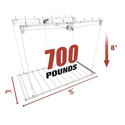 Ceiling Sam Retractable 4'x8' Garage Ceiling Storage Lift