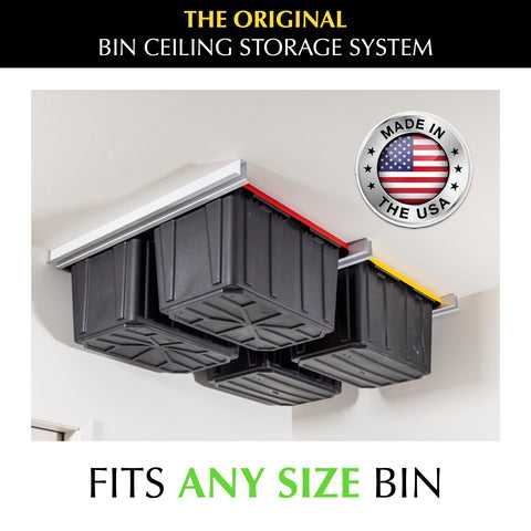 Ceiling SAM Bin-Slide Ceiling Storage Rack - Fixed 