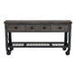 DuraMax 72 In x 24 In 3-Drawer Rolling Industrial Workbench with Wood Top - Aged Espresso