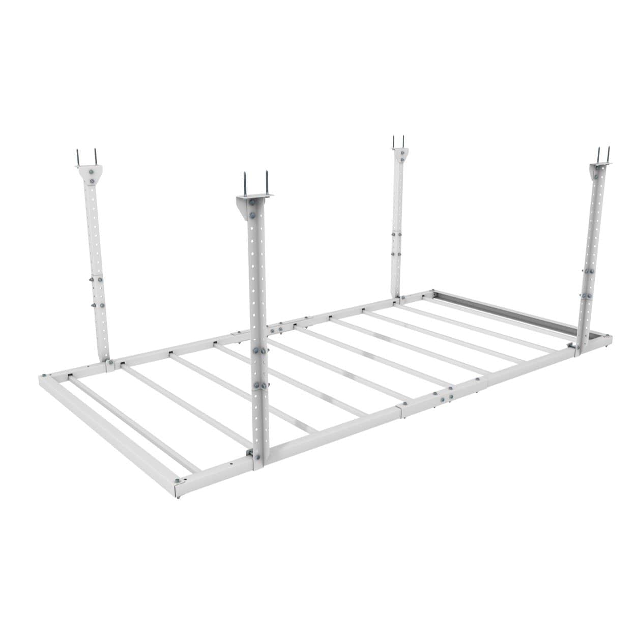 Ceiling Sam 1000 lbs garage ceiling storage system, 4'x8' powder-coated steel frame for easy installation.