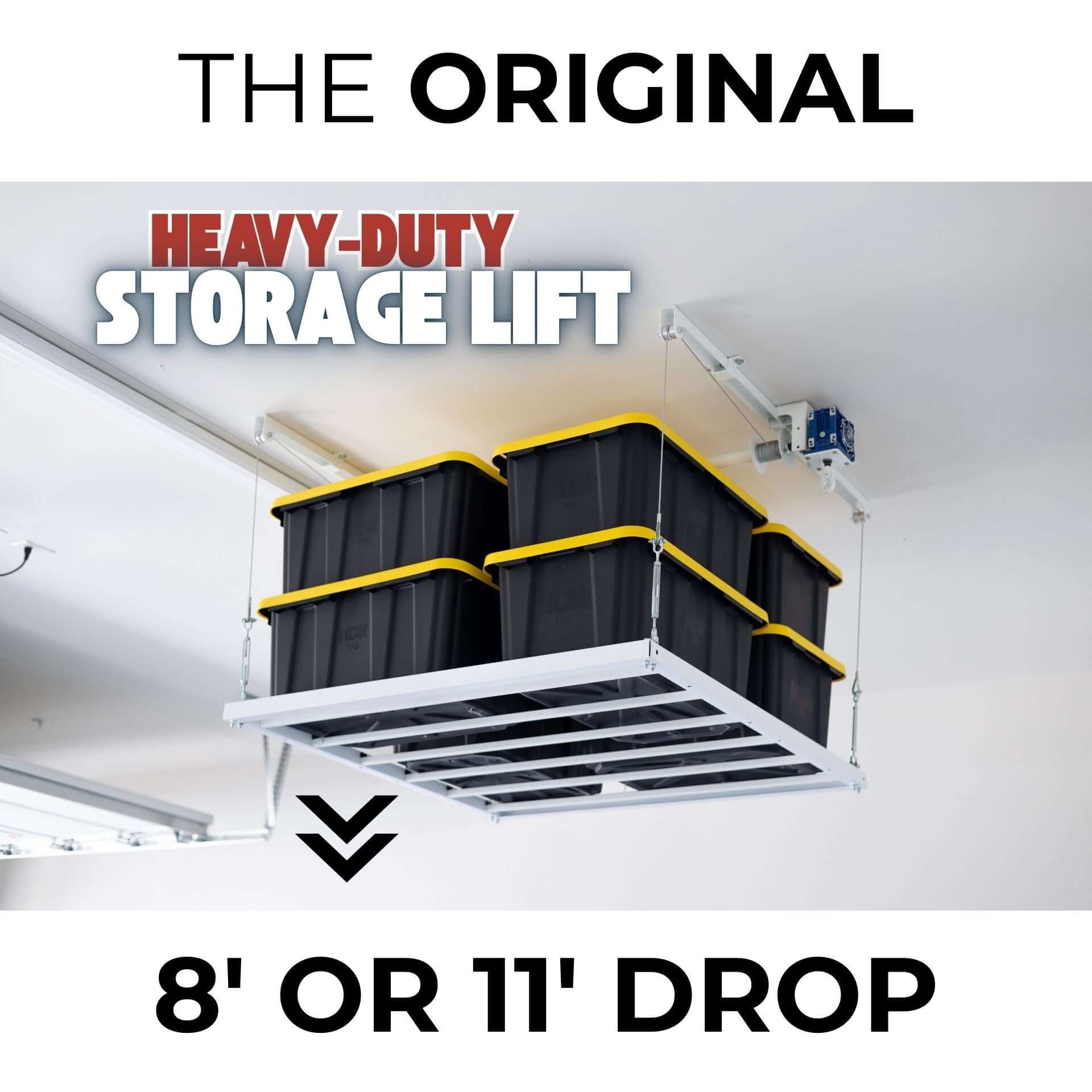 Ceiling Sam Retractable 4x4 Garage Ceiling Storage Lift