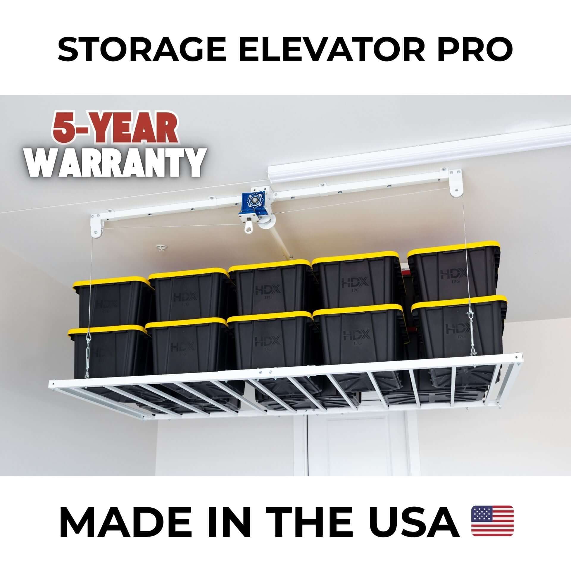Ceiling Sam Retractable 4x8 Garage Ceiling Storage Lift