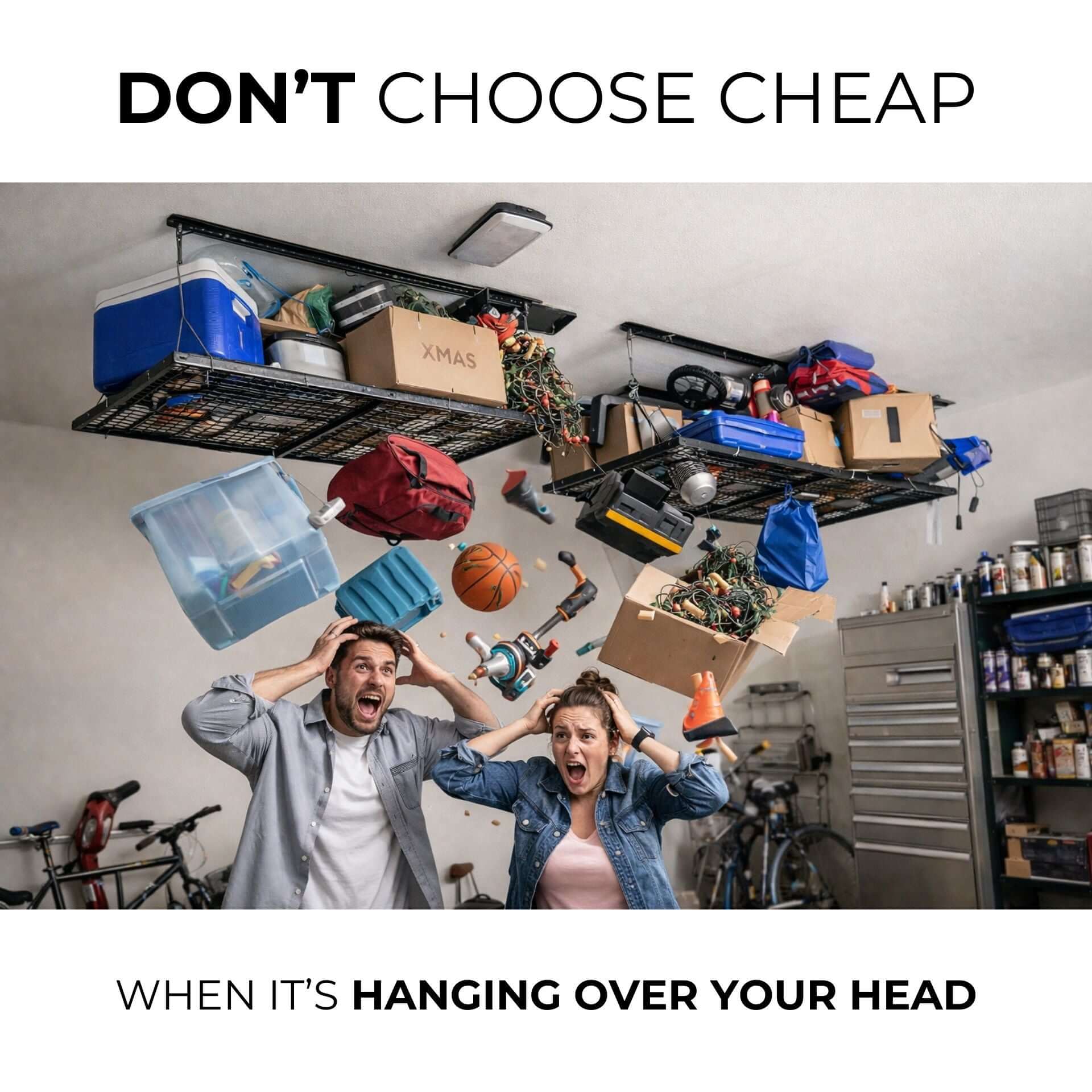 Ceiling Sam Retractable 4x8 Garage Ceiling Storage Lift