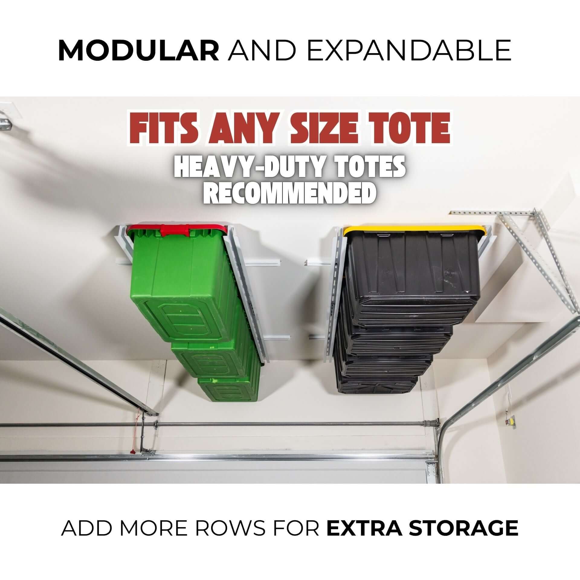 Ceiling Sam Tote Slide Garage Ceiling Storage - Adjustable