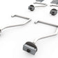 Ceiling Sam Tote Slide Pro hardware set including ceiling hooks and installation parts for garage storage solutions.