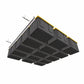 Ceiling Sam Tote Slide Pro garage storage system with stacked black totes organized overhead.