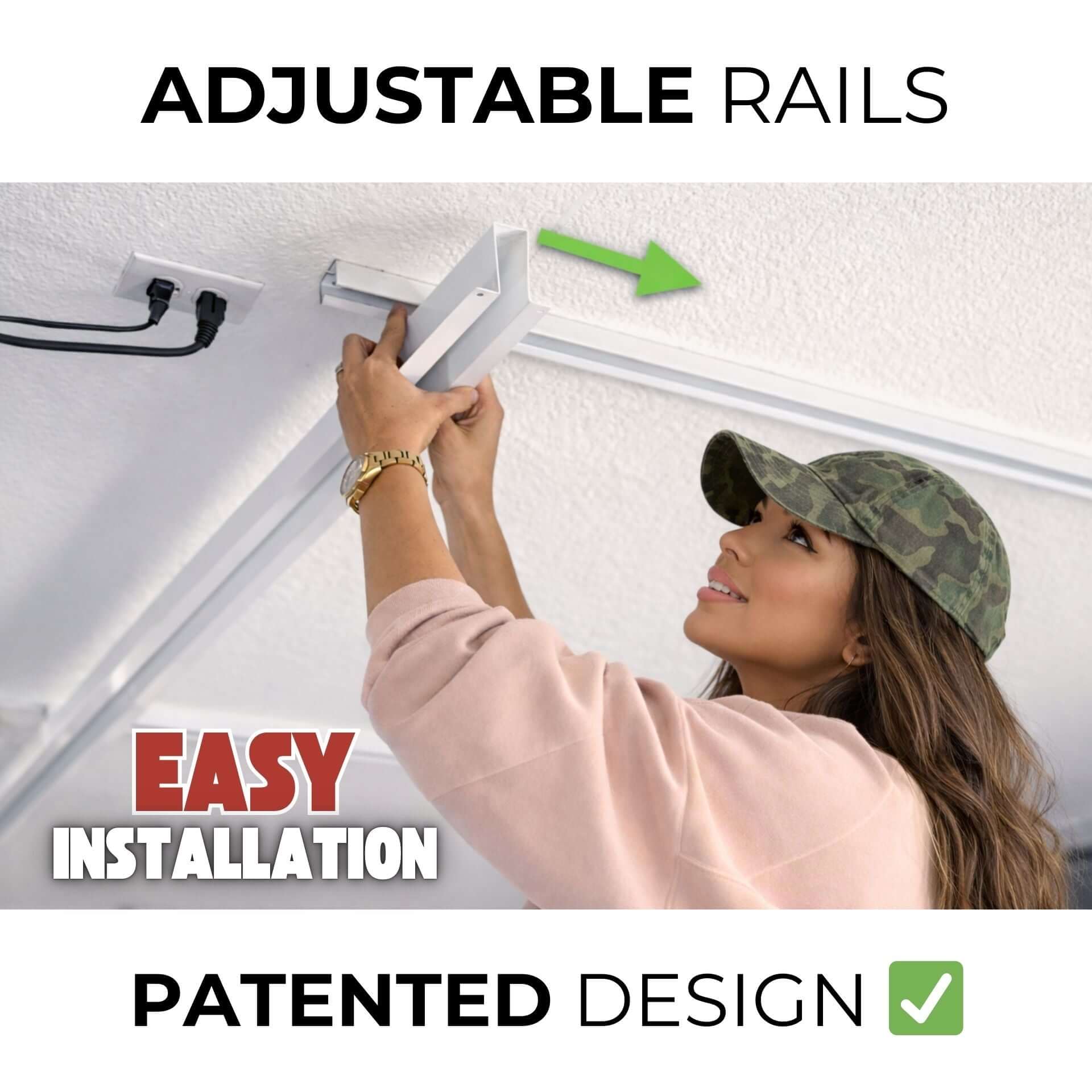 Ceiling Sam Tote Slide Pro Garage Ceiling Storage - Adjustable