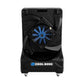 Cool Boss CB-16L Coolee portable evaporative cooler with blue fan and robust design, perfect for indoor and outdoor use.