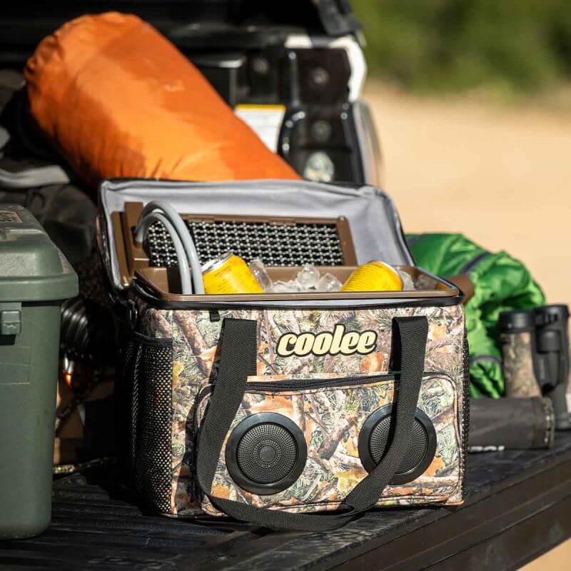 Cool Boss CL-240 Coolee 3-in-1 air cooler, ice-chest, Bluetooth player in a rugged design for outdoor adventures.