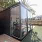 Duramax 10x10 Glass Garden Room 32001 featuring a modern design and versatile outdoor space use.