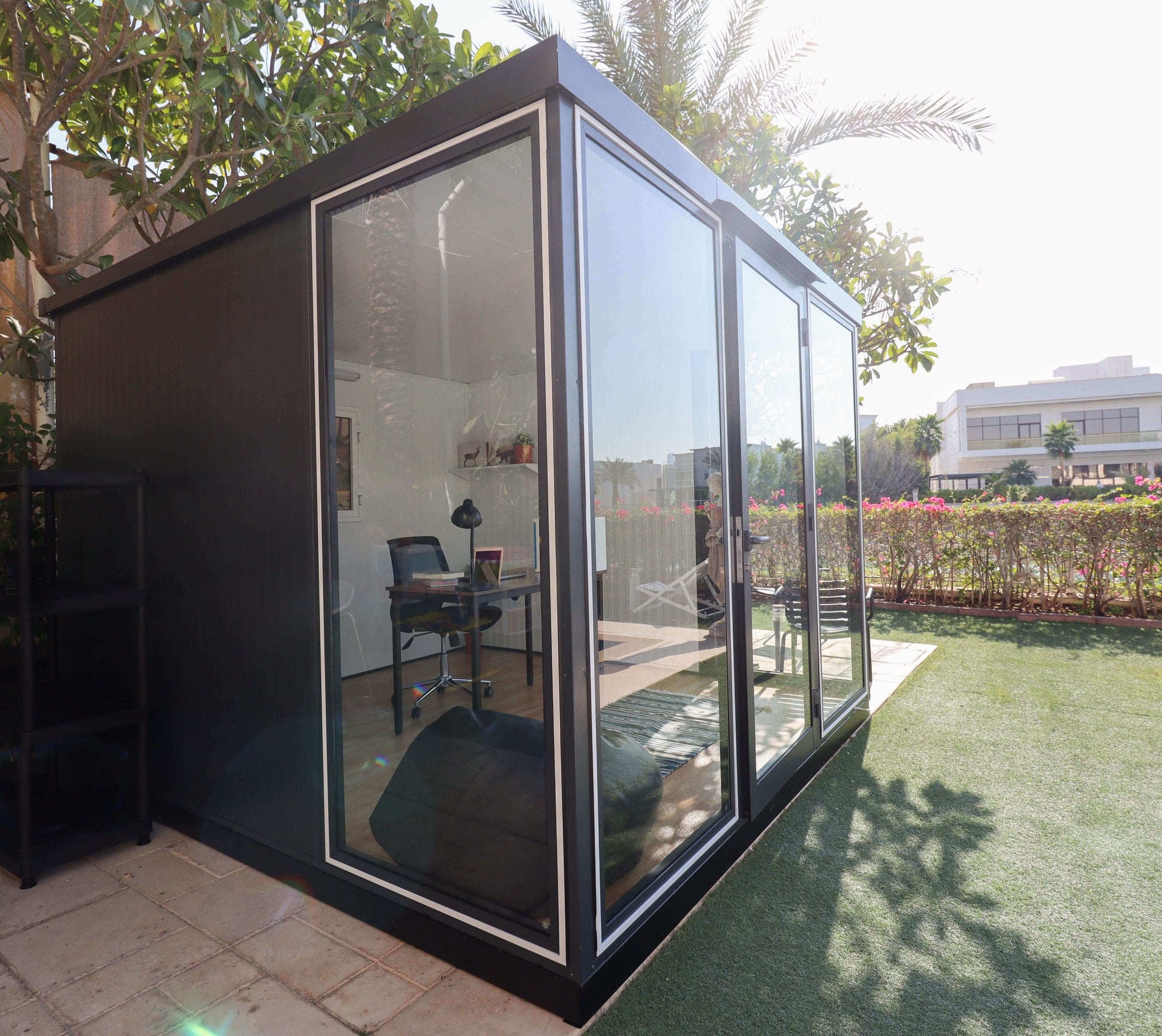 Duramax 10x10 Glass Garden Room 32001 featuring a modern design and versatile outdoor space use.